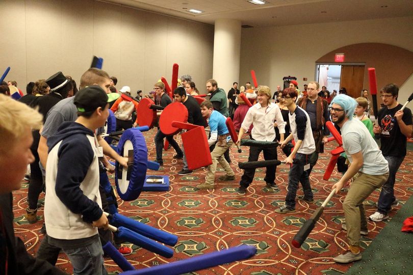 Convention Foam Fighting at MomoCon 2022